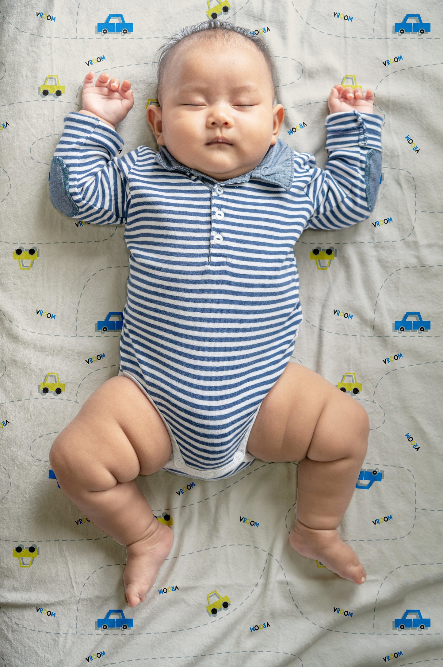 Grey Cars Crib Sheets 1 Pcs