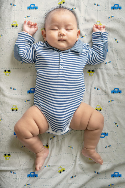 Grey Cars Crib Sheets 1 Pcs