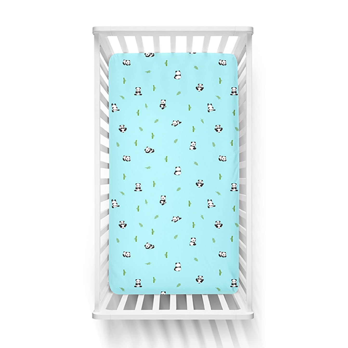Blue Panda Crib Sheets 1 Pcs