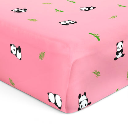 Pink Panda Crib Sheets 1 Pcs