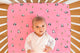 Pink Panda Crib Sheets 1 Pcs