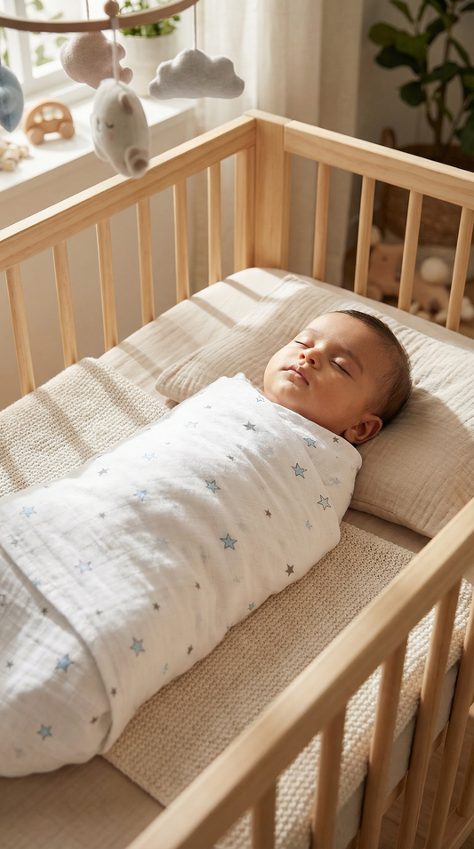 Blue & Grey Swaddles 3 Pcs