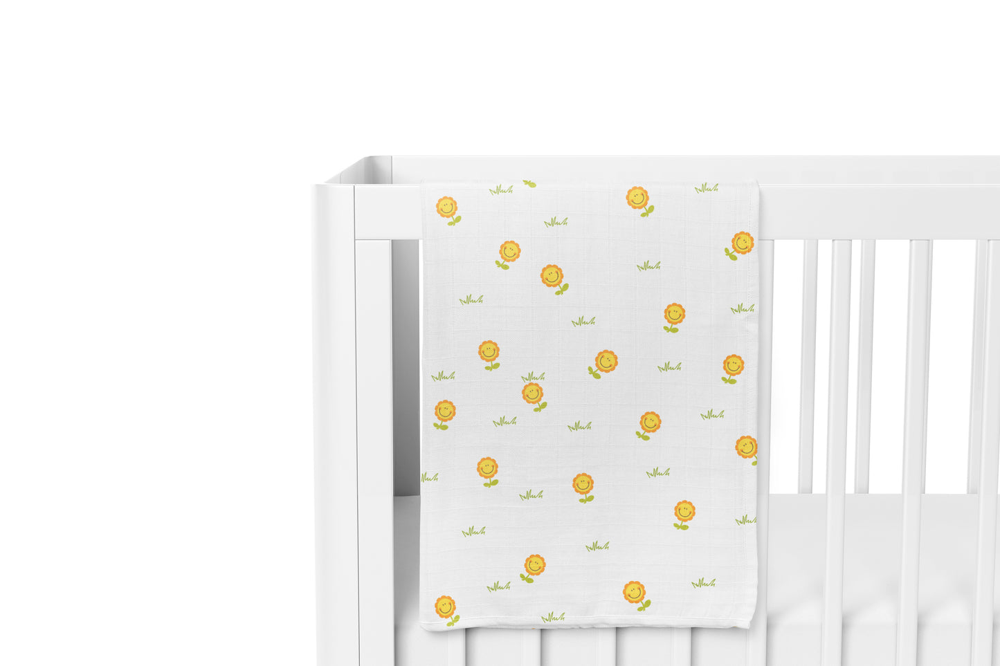 Sunflower and Honey Bee Swaddles 2 Pcs