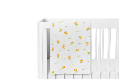 Sunflower and Honey Bee Swaddles 2 Pcs