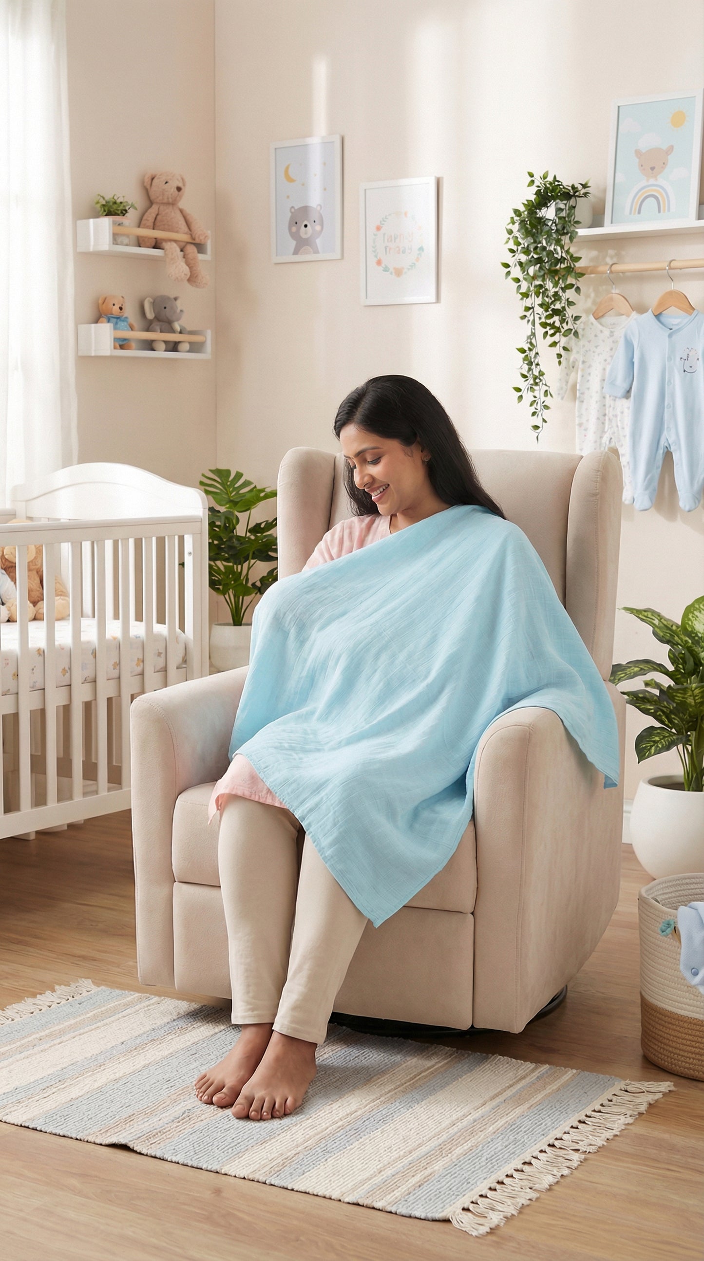 Blue Swaddles 1 Pcs