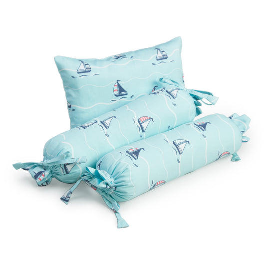 Yacht Blotch Bolster Pillow Set 1 Pcs