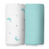 Moon & Blue Swaddles 2 Pcs