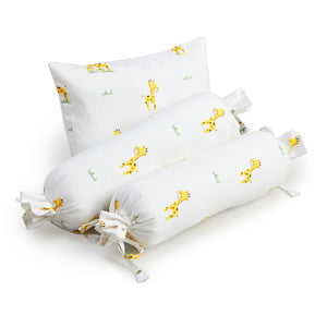 Giraffe Printed Bolster Pillow Set 1 Pcs