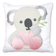 Pink Koala Twill Filled Cotton Pillow 1 Pcs
