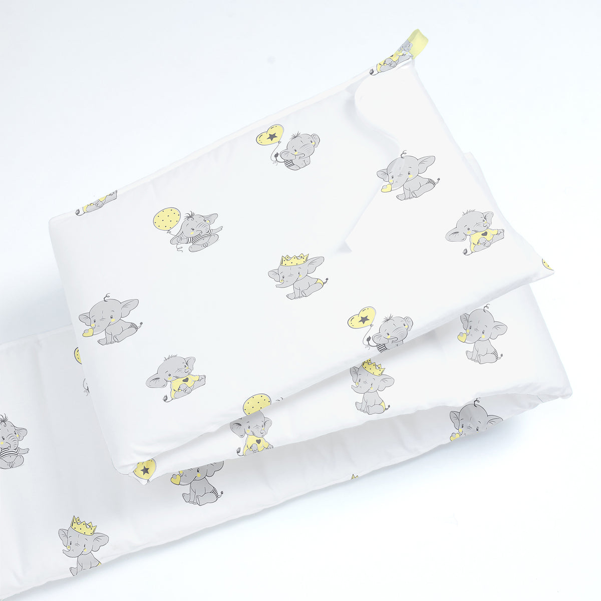 Ellie Friends White Cot Bumper