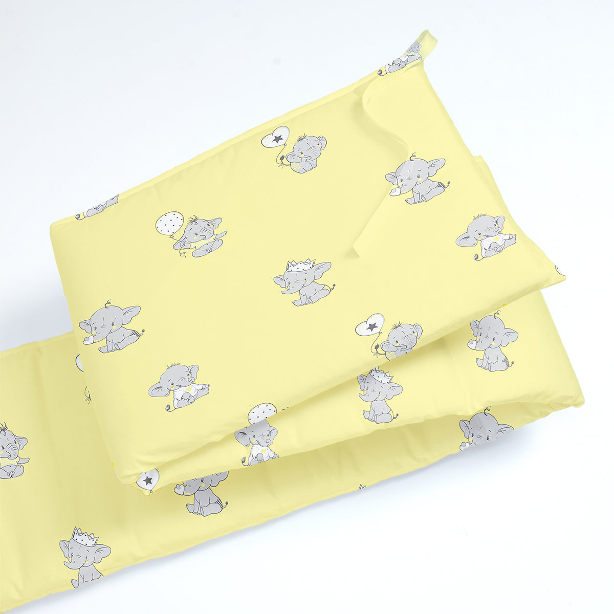 Ellie Friends Yellow Cot Bumper