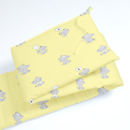 Ellie Friends Yellow Cot Bumper