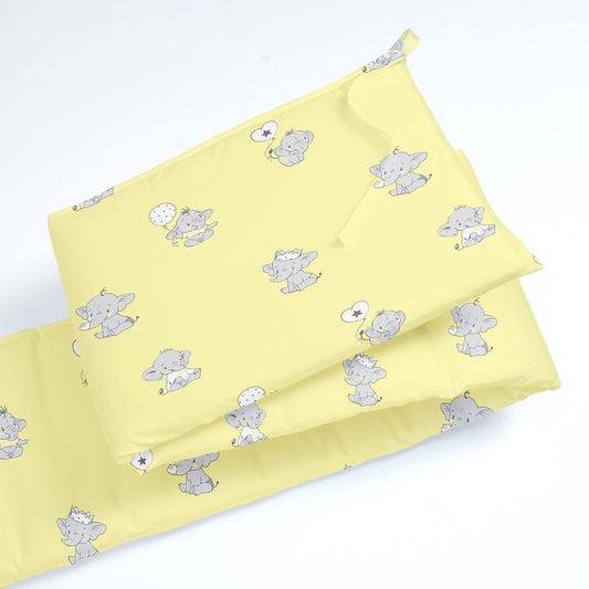 Ellie Friends Yellow Cot Bumper