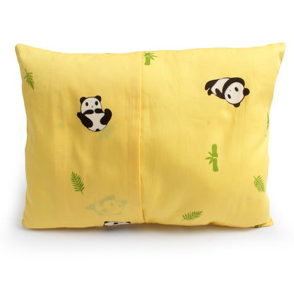 Yellow Panda Bolster Pillow Set 1 Pcs