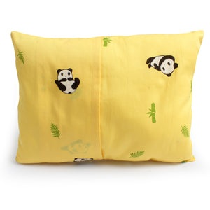 Yellow Panda Bolster Pillow Set 1 Pcs