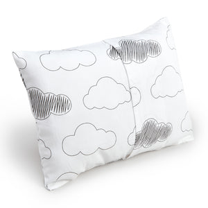 Grey Clouds Bolster Pillow Set 1 Pcs