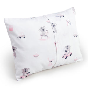 Pink Koala with Horse Bolster Pillow Set 1 Pcs