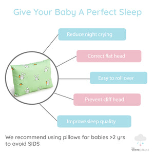 Green Bunny Bolster Pillow Set 1 Pcs