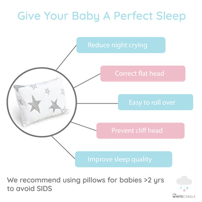 Stars Bolster Pillow Set 1 Pcs