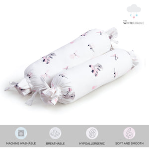 Pink Koala with Horse Bolster Pillow Set 1 Pcs