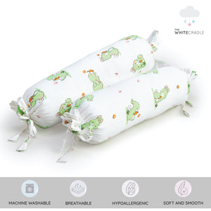 White Bunny Bolster Pillow Set 1 Pcs