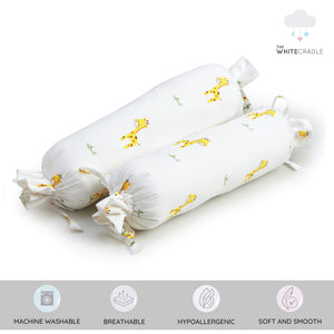 Giraffe Printed Bolster Pillow Set 1 Pcs