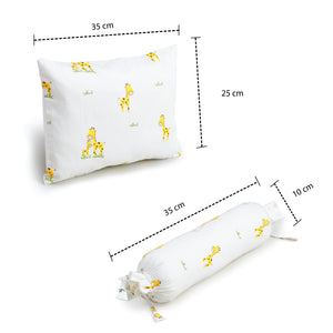 Giraffe Printed Bolster Pillow Set 1 Pcs