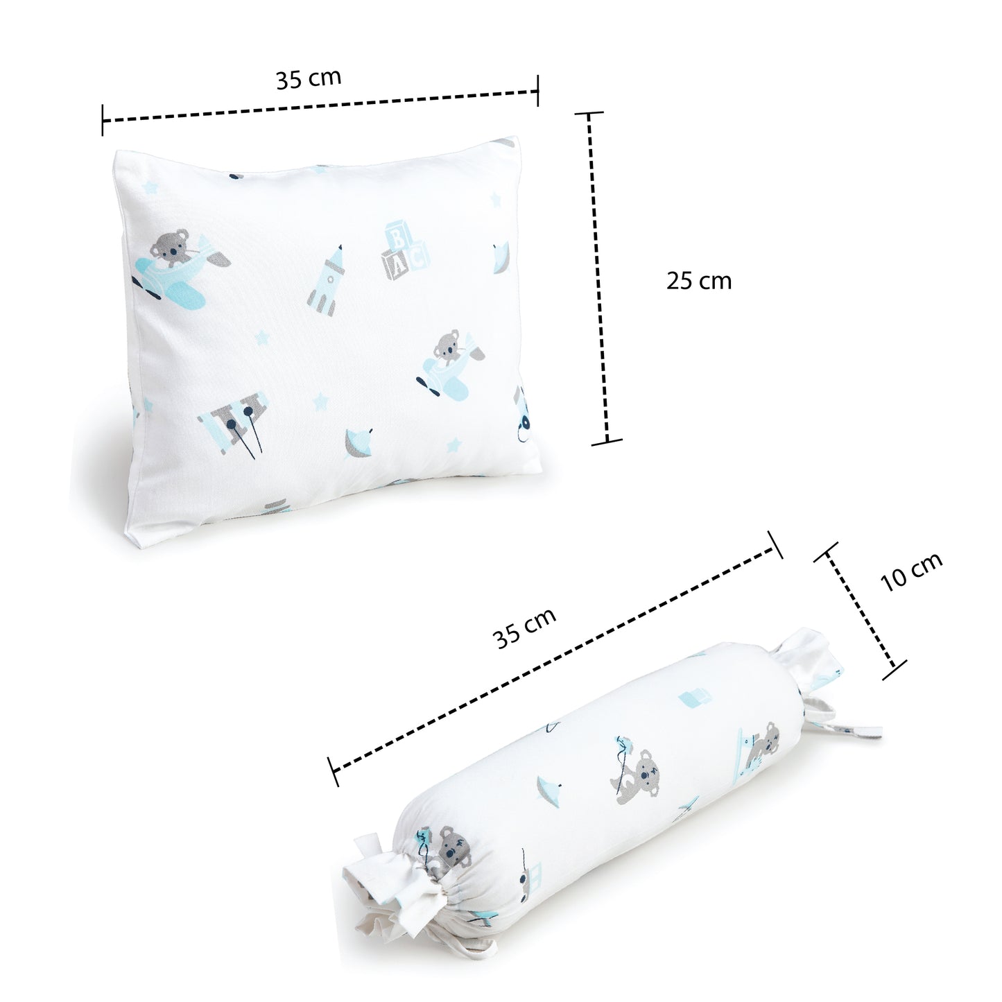 Blue Koala ABC Bolster Pillow Set 1 Pcs
