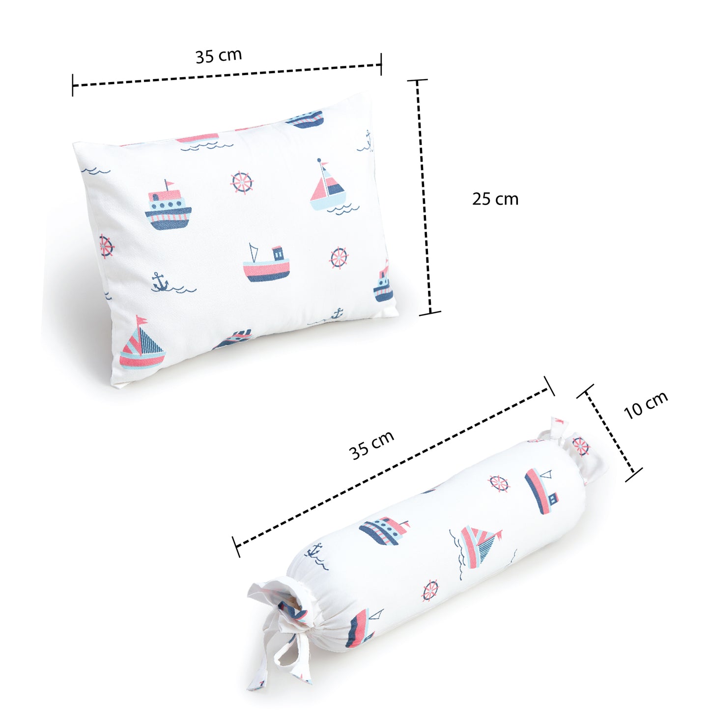 Yacht Bolster Pillow Set 1 Pcs