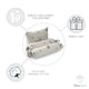 Grey Panda Bolster Pillow Set 1 Pcs