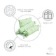 Green Bunny Bolster Pillow Set 1 Pcs