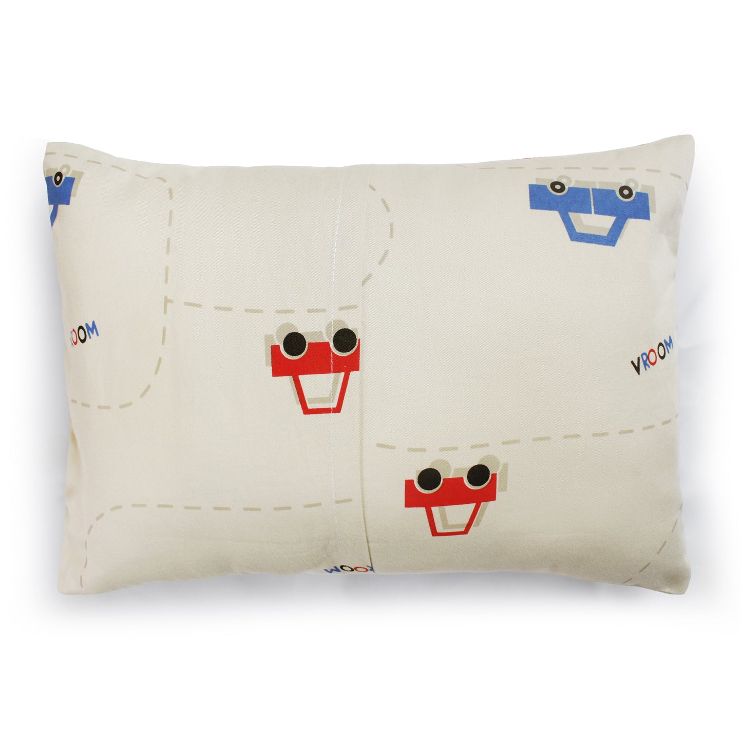 Red & Blue Car Bolster Pillow Set 1 Pcs