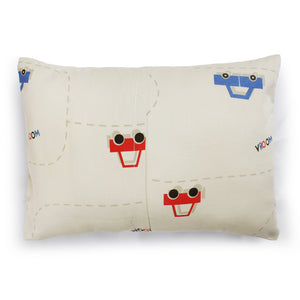 Red & Blue Car Bolster Pillow Set 1 Pcs