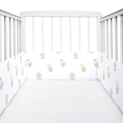 Ellie Friends White Cot Bumper