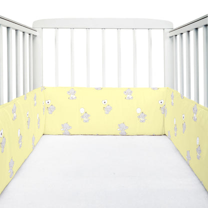 Ellie Friends Yellow Cot Bumper