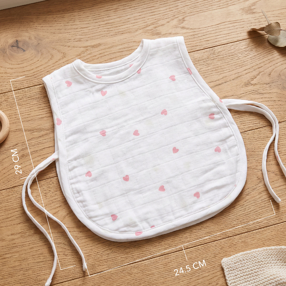 Soft Organic Cotton Baby Vest and Romper (Pack of 2) | Printed  | Pink Ellie With Heart