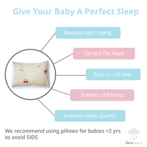 Red & Blue Car Bolster Pillow Set 1 Pcs