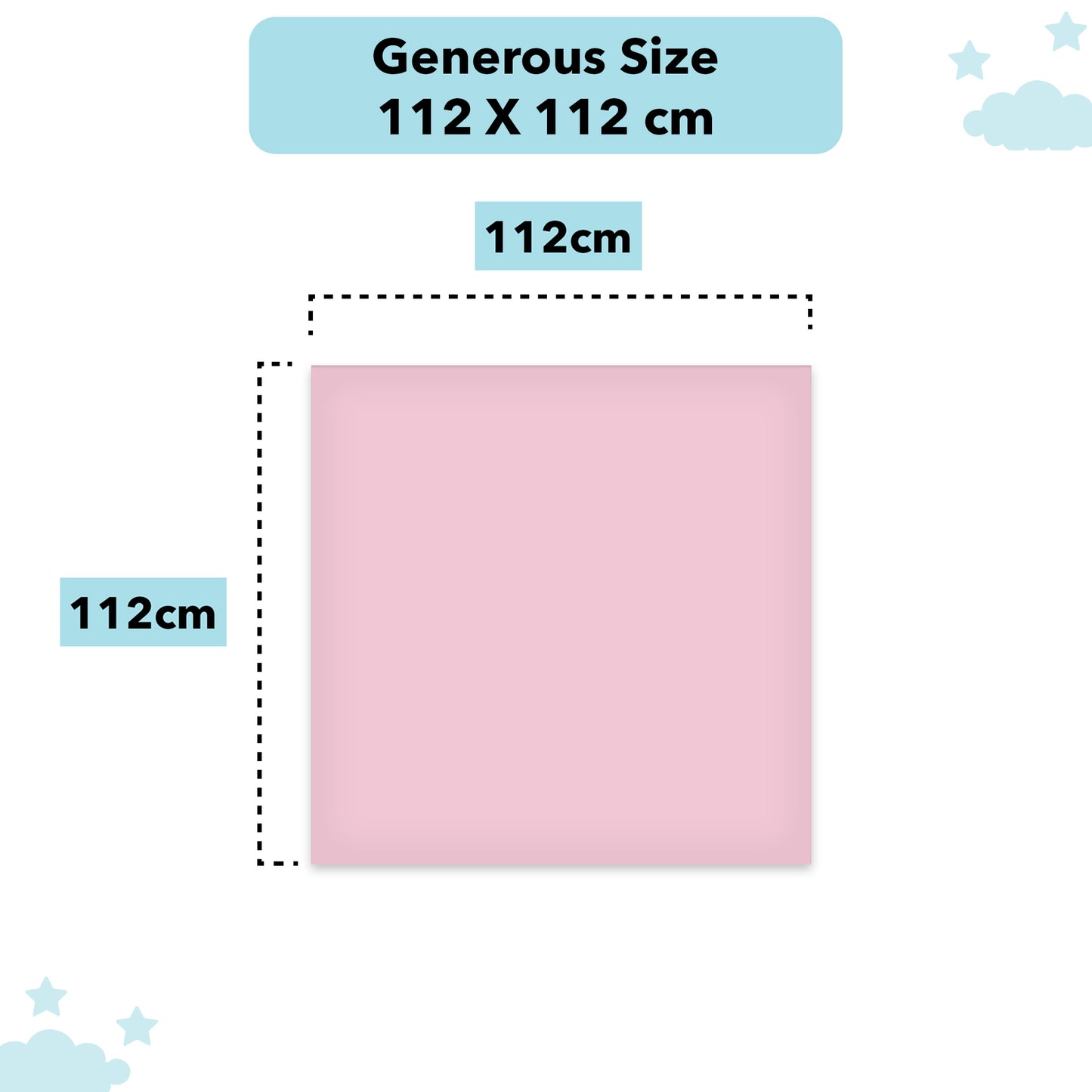 Moon & Pink Swaddles 2 Pcs