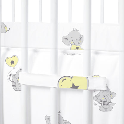 Ellie Friends White Cot Bumper