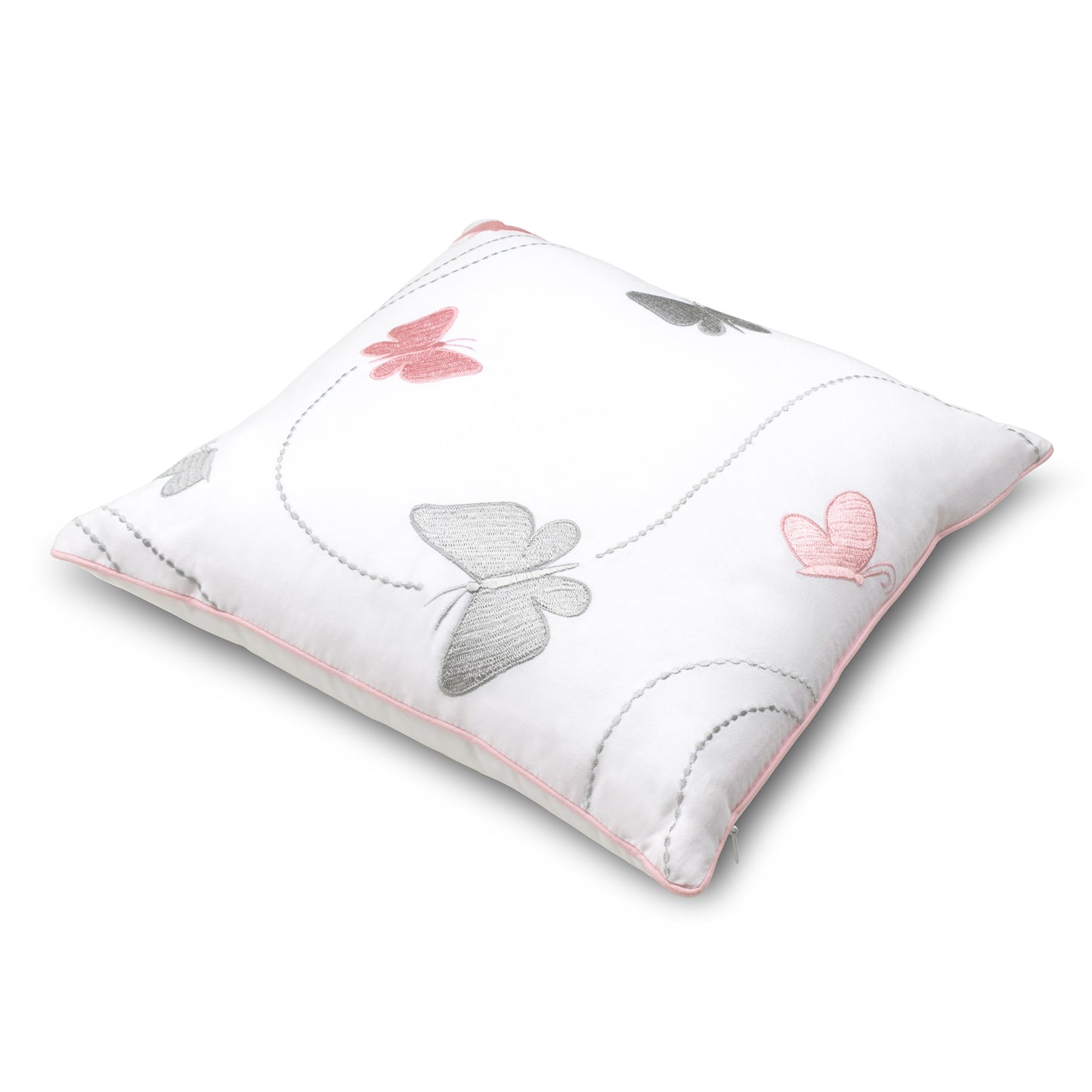 Butterfly Twill Filled Cotton Pillow 1 Pcs