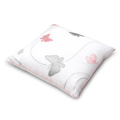 Butterfly Twill Filled Cotton Pillow 1 Pcs