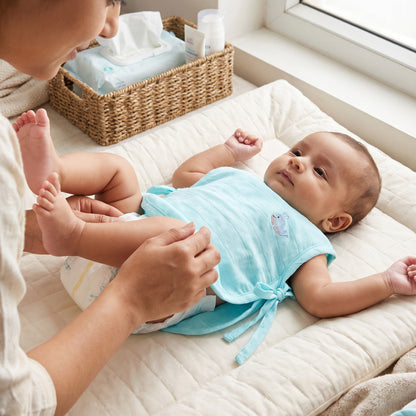Soft Organic Cotton Baby Vest Set (Pack of 2) | Printed & Embroidered | Whale with Blue Heart