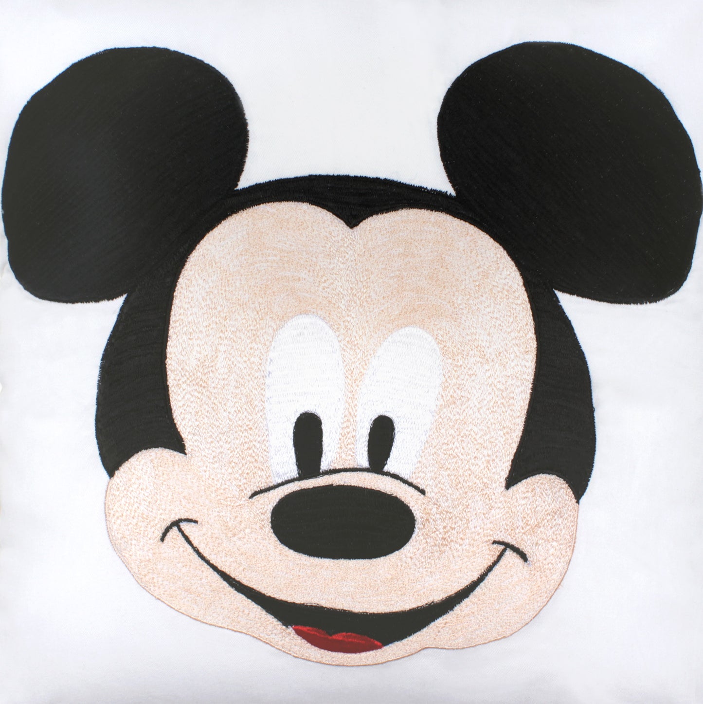 Mickey Face Twill Filled Cotton Pillow 1 Pcs
