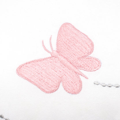 Butterfly Twill Filled Cotton Pillow 1 Pcs