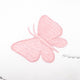 Butterfly Twill Filled Cotton Pillow 1 Pcs