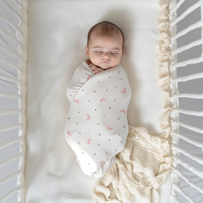 Moon & Pink Swaddles 2 Pcs