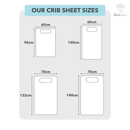 Softest Organic Cotton Crib Sheets in Pastel Colours