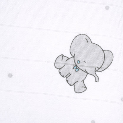 Blue Ellie With Heart Feeding Bibs And Burp 2 Pcs