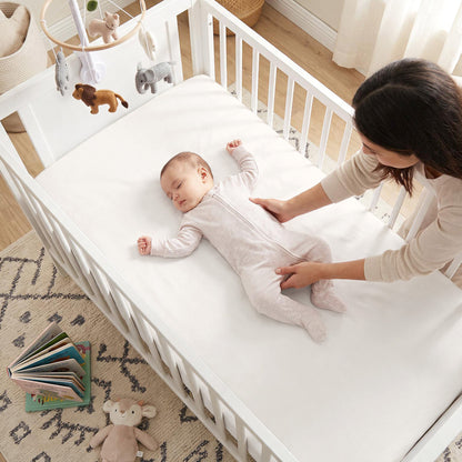 Softest Organic Cotton Crib Sheets in Pastel Colours