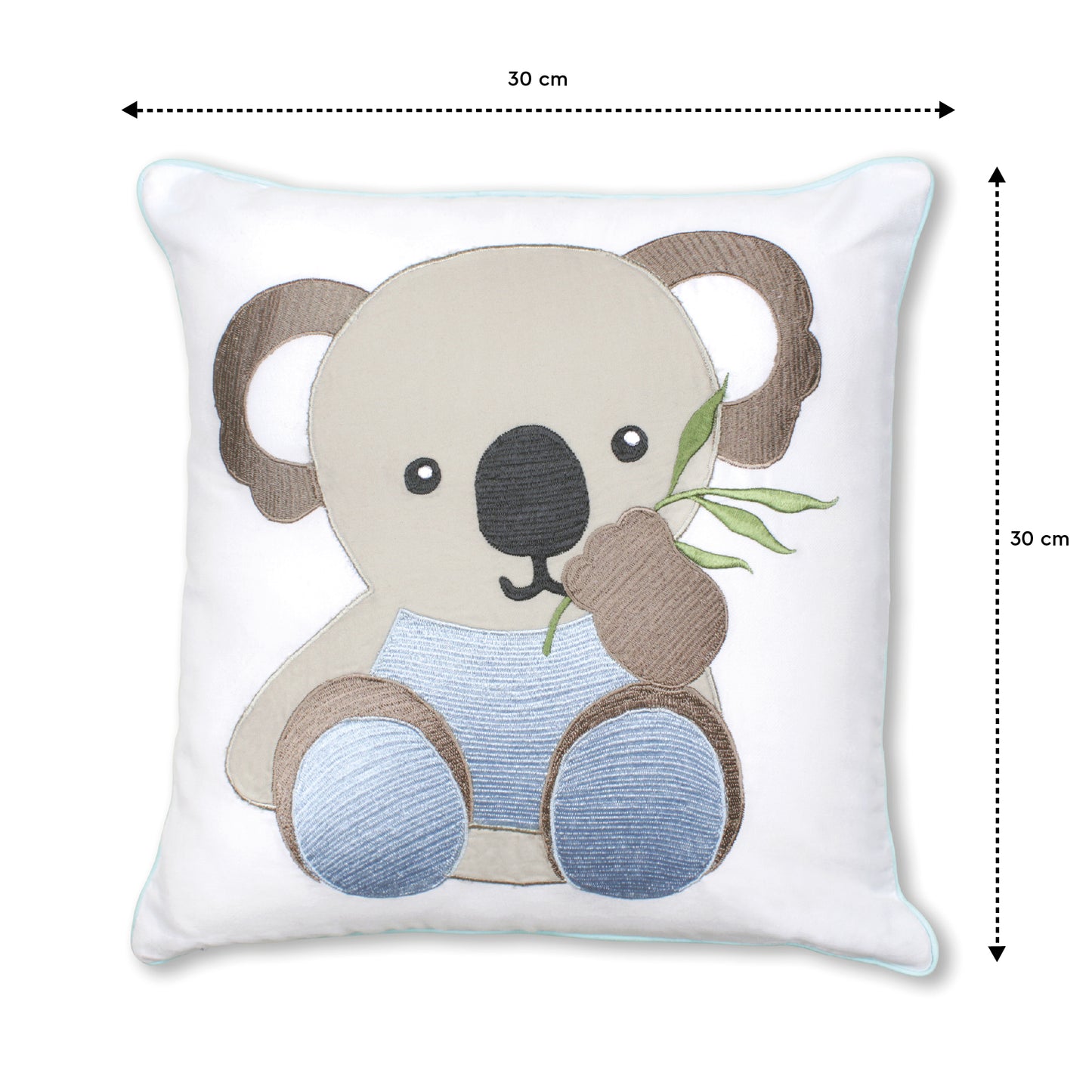Blue Koala Twill Filled Cotton Pillow 1 Pcs